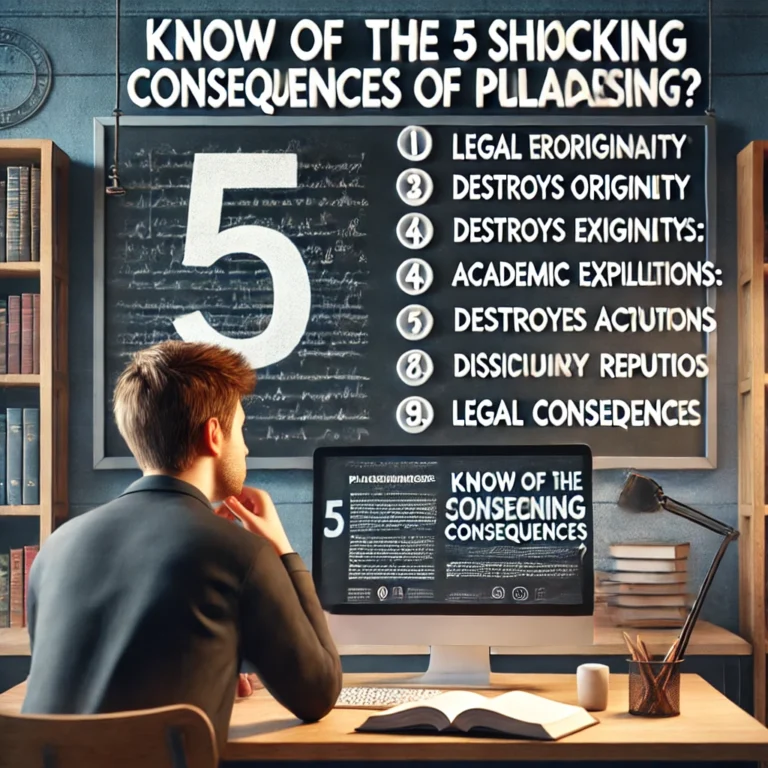 Know of the 5 shocking Consequences of Plagiarism?