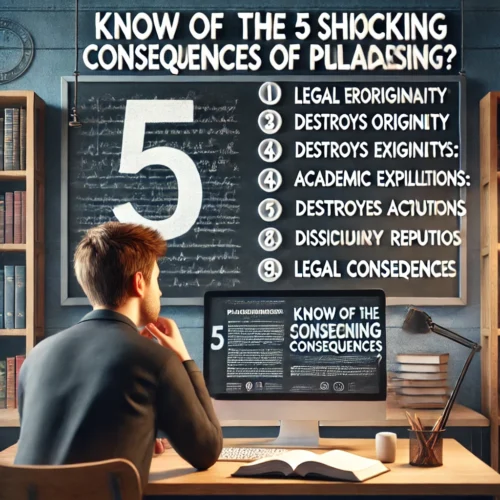 Know of the 5 shocking Consequences of Plagiarism?