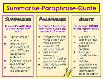 Art of paraphrasing